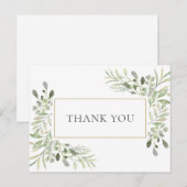 Elegante lente laat zaken achter dank u briefkaart (Voorkant / Achterkant)