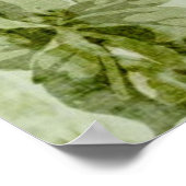 elegante lente mint roze florale paris eiffeltoren poster (Hoek)