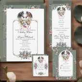 Elegante lente paard bruiloft handwaaier