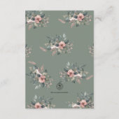 Elegante lente paard bruiloft informatiekaartje (Achterkant)