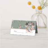 Elegante lente paard bruiloft plaatskaartje (Voorkant)
