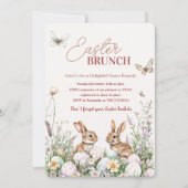 Elegante lente paasbrunch kaart (Voorkant)