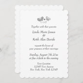 Elegante lente thema bruiloft uitnodiging sjabloon (Voorkant / Achterkant)