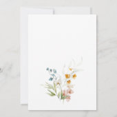 Elegante lente tuin bloemenbruiloft uitnodiging (Achterkant)