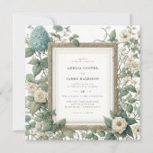 Elegante lente tuin bruiloft kaart (Voorkant)