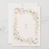 Elegante lente Wildflower Meadow Sprookjesachtige  Kaart (Achterkant)