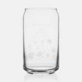 Elegante Lentebloem Bruiloft Persoonlijk Blikvorm Glas (Achterkant)