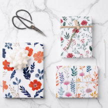 Elegante lentebloemen Waterverf bloemenpatroon