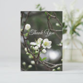 Elegante Lentebloesem Bedankkaart (Staand voorkant)