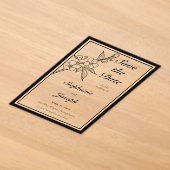 Elegante Lentebloesem Trouw Save the Date Acryl Uitnodigingen (Laagn)