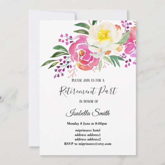 elegante lentesbloemen roze bloemkolf kaart (Voorkant)