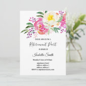 elegante lentesbloemen roze bloemkolf kaart (Staand voorkant)