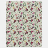 Elegante Lentetuin Kolibrie & Bloemen Fleece Deken (Voorkant)