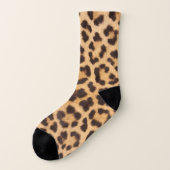 Elegante Leopard Animal Print Sokken (Links - buitenkant)