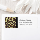 Elegante Leopard retourlabels Etiket (Insitu)