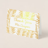 Elegante Leraar Waardering Dag Goud Dank u Folie Kaarten (Voorkant)