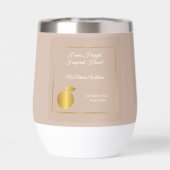 Elegante leraren Golden Pastel Pensioenfeest (Achterkant)