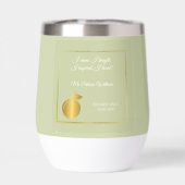 Elegante leraren Golden Pastel Pensioenfeest (Achterkant)