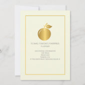 Elegante leraren gouden pastel verjaardagsfeestje kaart (Achterkant)