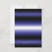 Elegante leren Pride-huwelijk Kaart (Achterkant)
