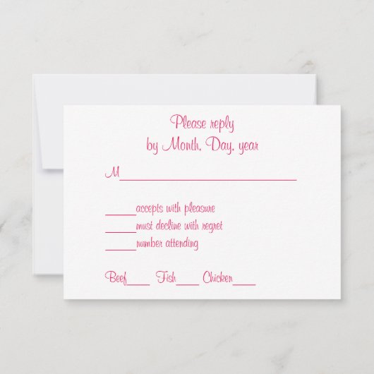 Elegante, Lesbische Bruiloft, Vogels RSVP Kaart (Achterkant)