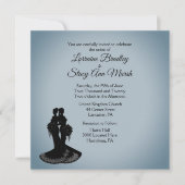 Elegante lesbische trouwuitnodiging kaart (Voorkant)