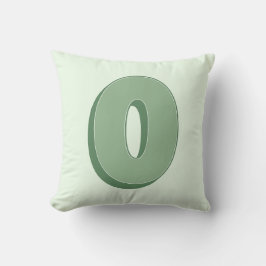 Elegante Letter O Monogram Gepersonaliseerde Initi Kussen