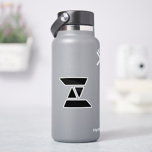 Elegante letter Z monogram. Sticker (HydroFlask)