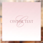 Elegante Lettering & Monogram | Rose Ombre Raamsticker (Vel 2)
