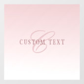 Elegante Lettering & Monogram | Rose Ombre Raamsticker (Vel)