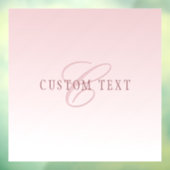 Elegante Lettering & Monogram | Rose Ombre Raamsticker (Vel 3)