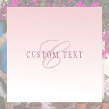 Elegante Lettering & Monogram | Rose Ombre