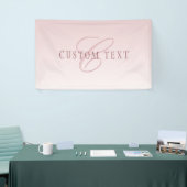 Elegante Lettering & Monogram | Rose Ombre Spandoek (Beurs)