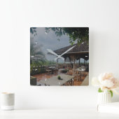 Elegante leuke aangepaste wandklok Voeg uw eigen f (Huis)