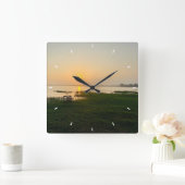 Elegante leuke aangepaste wandklok Voeg uw eigen f (Huis)