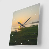 Elegante leuke aangepaste wandklok Voeg uw eigen f (Hoek)