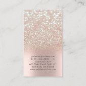 Elegante Leuke Elegante Bokeh Diamonds Yoga Visitekaartje (Achterkant)