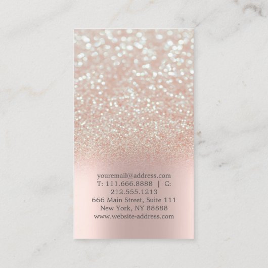 Elegante Leuke Elegante Bokeh Diamonds Yoga Visitekaartje (Achterkant)