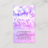 Elegante Leuke Elegante Bokeh Diamonds Yoga Visitekaartje (Achterkant)