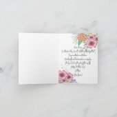 Elegante levendige bloemblaadjes Moederdag Kaart (Binnen)