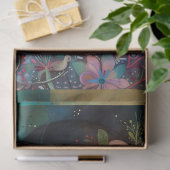 Elegante Levendige Kleurrijke Bloemen Decoupage Co Tissuepapier (Geschenk)