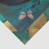 Elegante Levendige Kleurrijke Bloemen Decoupage Co Tissuepapier (Detail)