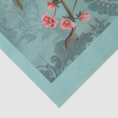 Elegante levendige kleurrijke bloemen decoupage tissuepapier (Detail)