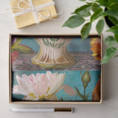 Elegante levendige kleurrijke bloemen decoupage tissuepapier (Geschenk)