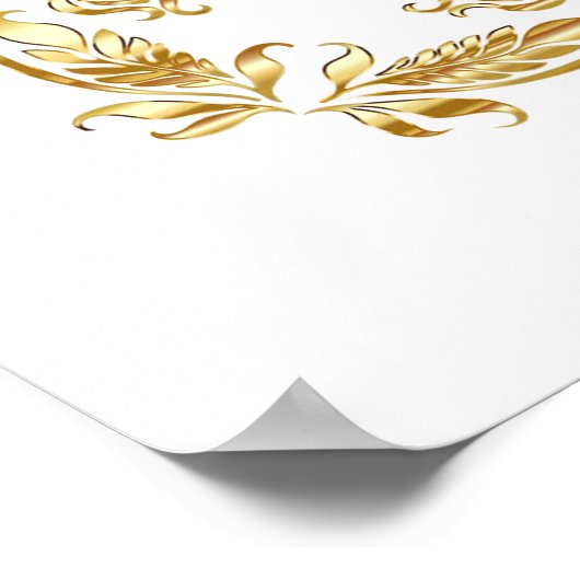 Elegante & levendige Orchidee Bloem Bruiloft Welko Poster (Hoek)