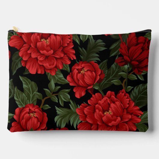 Elegante levendige rode pioenen in bloei etui (Voorkant)