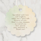 Elegante levendige wilde bloemen dank u bedankjes labels (Achterkant)