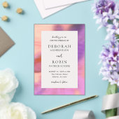 Elegante levendige woestijn zonsondergang moderne  acryl uitnodigingen (Insitu (Huwelijk))