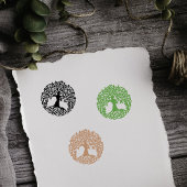 Elegante  levensboom rubberstempel