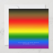 Elegante LGBTQ+ BIPOC Pride-huwelijk Save The Date (Achterkant)